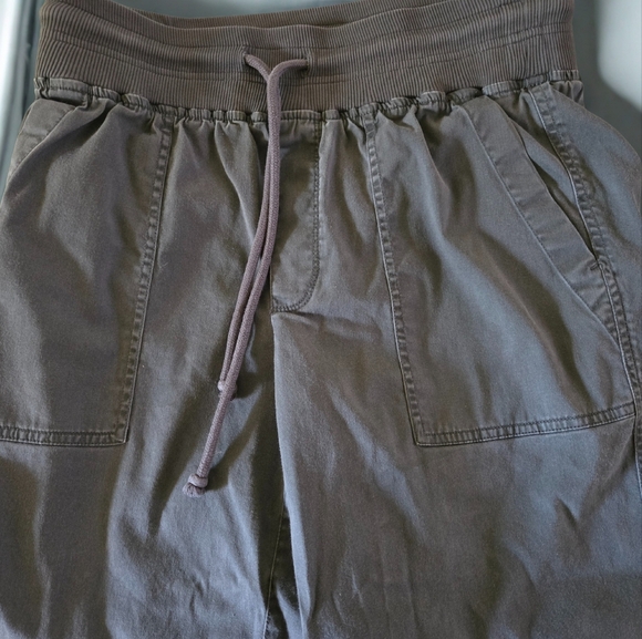 Womens Gray Lou & Grey joggers Linen Pants Sz M - Picture 5 of 8